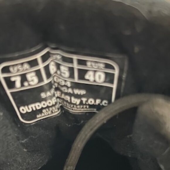🧡3/15 Outdoor Gear by T.O.F. C. Waterproof Boots Men's 7.5 - Picture 4 of 14